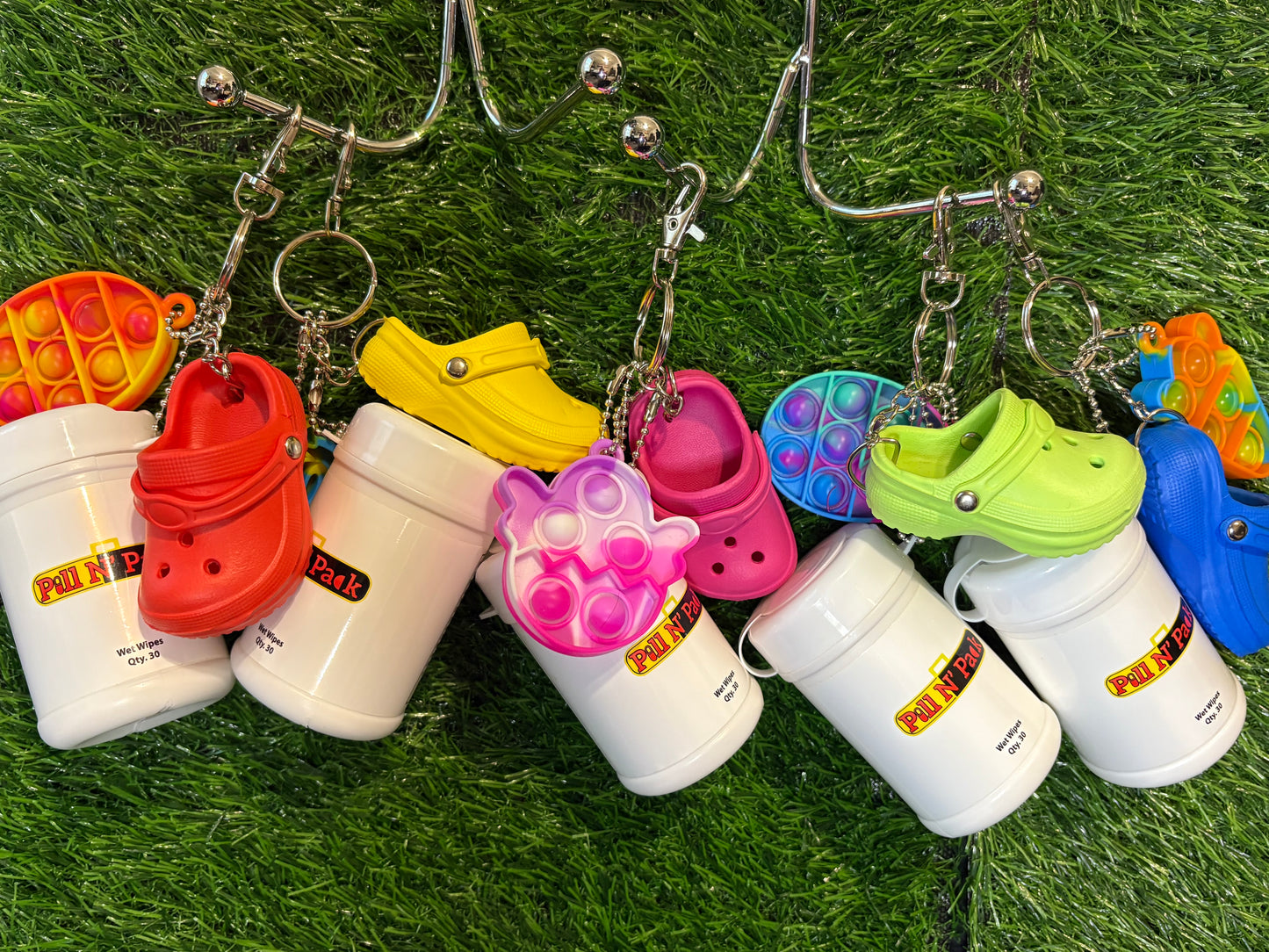 Easter Edition Croc Keychain w/ Wipes