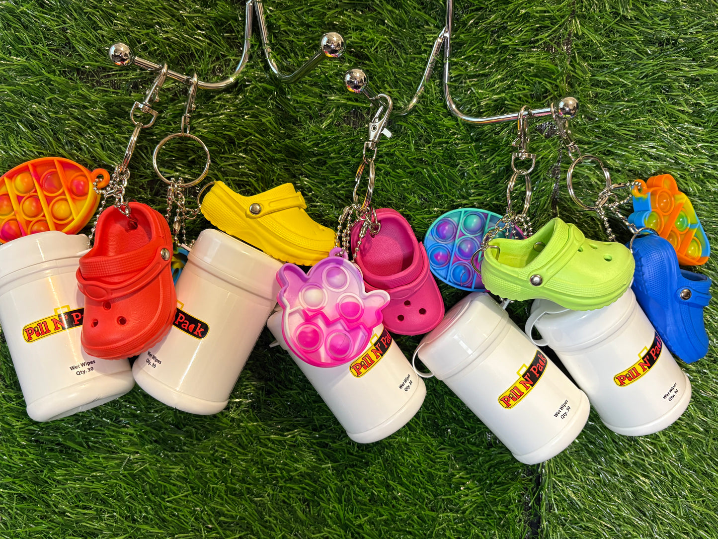 Easter Edition Croc Keychain w/ Wipes