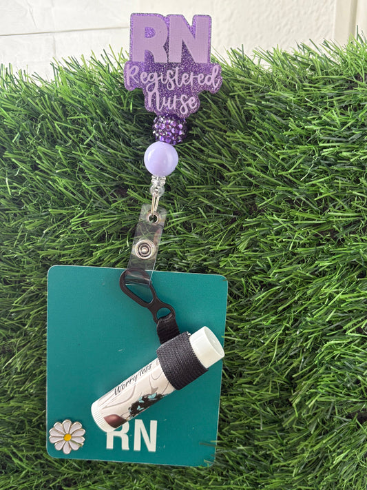 Chapstick Badge Reel OR Chapstick Keychain